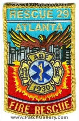 Atlanta Fire Rescue 29 Patch (Georgia)
[b]Scan From: Our Collection[/b]
Keywords: abf