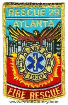 Atlanta Fire Rescue 29 Patch (Georgia)
[b]Scan From: Our Collection[/b]
Keywords: abf