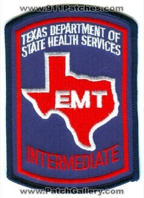 Texas Department of State Health Services EMT Intermediate Patch (Texas)
Scan By: PatchGallery.com
Keywords: dept. certified emergency medical technician ems certified