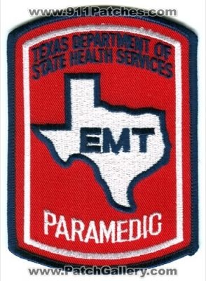 Texas Department of State Health Services EMT Paramedic Patch (Texas)
Scan By: PatchGallery.com
Keywords: dept. certified emergency medical technician ems