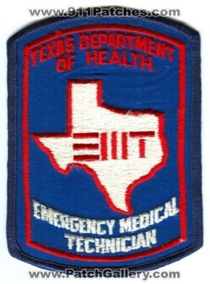 Texas State Emergency Medical Technician Patch (Texas)
[b]Scan From: Our Collection[/b]
Keywords: ems emt department of health