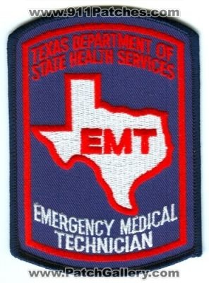 Texas State Emergency Medical Technician Patch (Texas)
[b]Scan From: Our Collection[/b]
Keywords: ems emt department of state health services