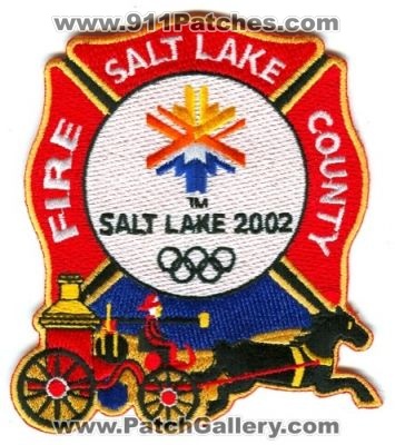 Salt Lake County Fire Department 2002 Winter Olympics Patch (Utah)
Scan By: PatchGallery.com
Keywords: co. dept. games