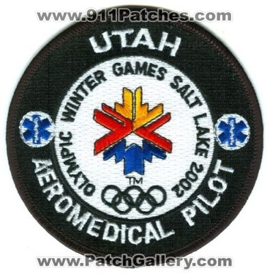 Utah Olympic Winter Games Salt Lake 2002 Aeromedical Pilot Patch (Utah)
Scan By: PatchGallery.com
Keywords: ems air helicopter olympics