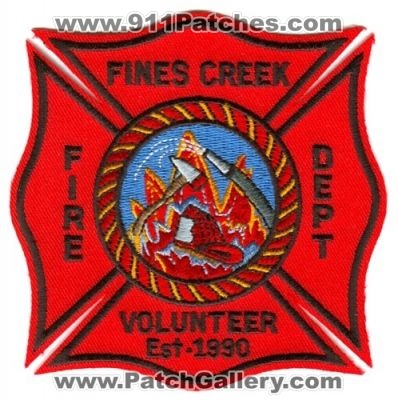 Fines Creek Volunteer Fire Department Patch (North Carolina)
[b]Scan From: Our Collection[/b]
Keywords: dept