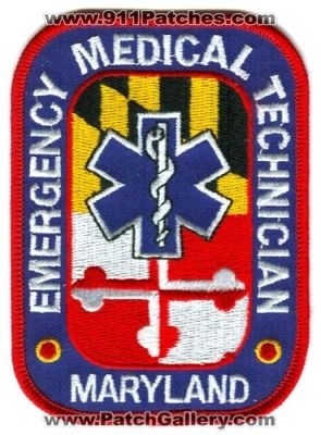 Maryland State Emergency Medical Technician Patch (Maryland)
[b]Scan From: Our Collection[/b]
Keywords: ems emt