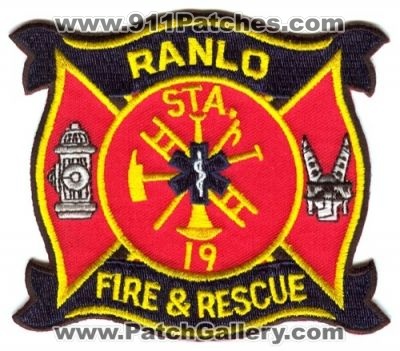 Ranlo Fire and Rescue Department Station 19 Patch (North Carolina)
Scan By: PatchGallery.com
Keywords: & dep. sta.