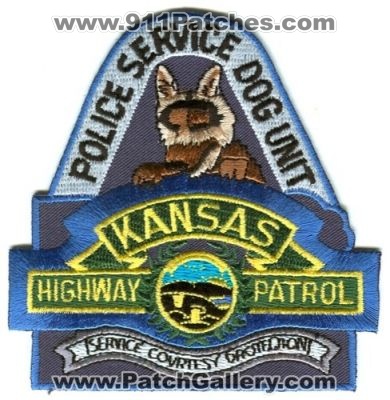 Kansas Highway Patrol Police Service Dog Unit (Kansas)
Scan By: PatchGallery.com
Keywords: k-9 k9