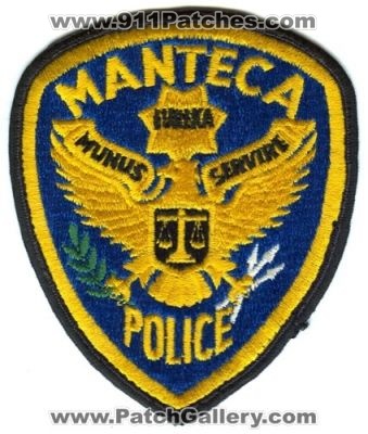 Manteca Police (California)
Scan By: PatchGallery.com
