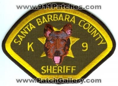 Santa Barbara County Sheriff K-9 (California)
Scan By: PatchGallery.com
Keywords: k9