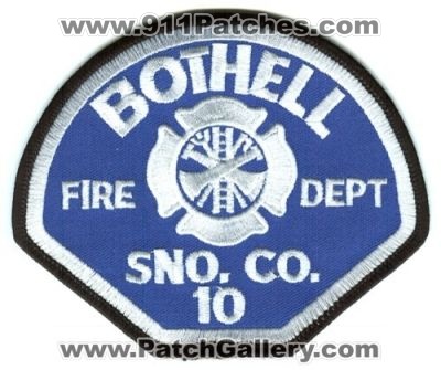 Bothell Fire Department Snohomish County District 10 (Washington)
Scan By: PatchGallery.com
Keywords: dept. sno. co. dist. number no. #10