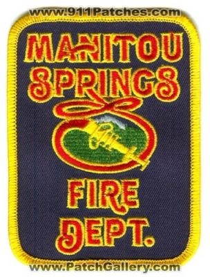 Manitou Springs Fire Department Patch (Colorado)
[b]Scan From: Our Collection[/b]
Keywords: dept.