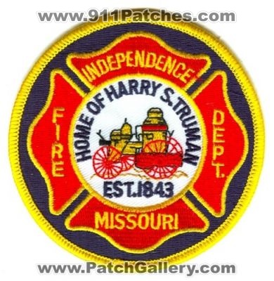Independence Fire Department Patch (Missouri)
Scan By: PatchGallery.com
Keywords: dept. home of harry s. truman est. 1843