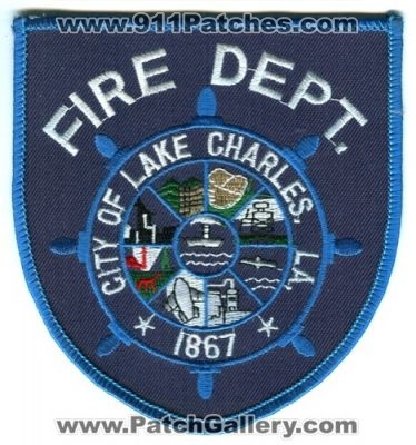 Lake Charles Fire Department Patch (Louisiana)
Scan By: PatchGallery.com
Keywords: dept. city of la.