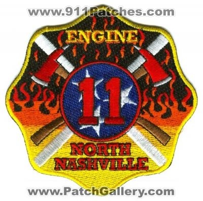 Nashville Fire Department Engine 11 Patch (Tennessee)
Scan By: PatchGallery.com
Keywords: north dept. company co. station