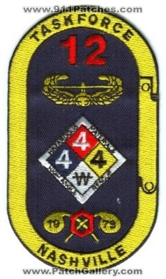 Nashville Fire Task Force 12 Patch (Tennessee)
[b]Scan From: Our Collection[/b]
Keywords: hazardous materials hazmat high angle rescue