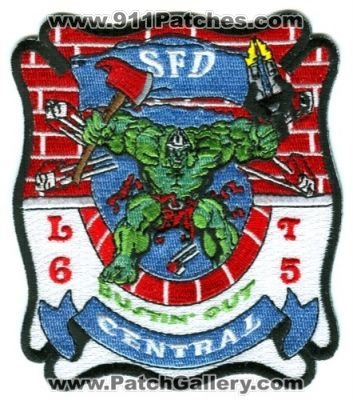 Springfield Fire Department Ladder 6 Truck 5 (Missouri)
Scan By: PatchGallery.com
Keywords: sfd dept. l6 t5 company co. station hulk bustin&#039; out central