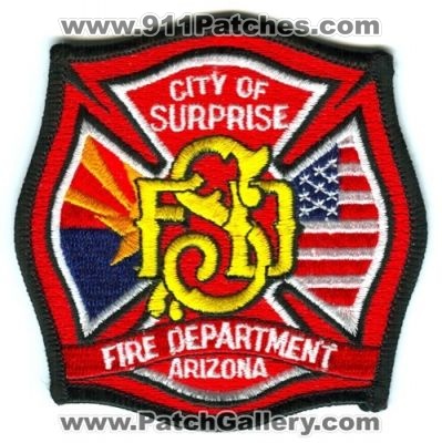 Surprise Fire Department Patch (Arizona)
Scan By: PatchGallery.com
Keywords: city of dept.