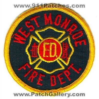 West Monroe Fire Department (Louisiana)
Scan By: PatchGallery.com
Keywords: dept. f.d. fd