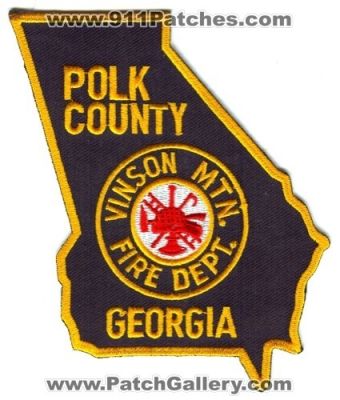 Polk County Fire Department Vinson Mountain (Georgia)
Scan By: PatchGallery.com
Keywords: mtn. dept.