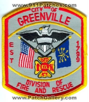 Greenville Division of Fire And Rescue (Kentucky)
Scan By: PatchGallery.com
Keywords: city of gfd ky f.d.
