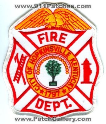 Hopkinsville Fire Department Patch (Kentucky)
Scan By: PatchGallery.com
Keywords: city of dept.