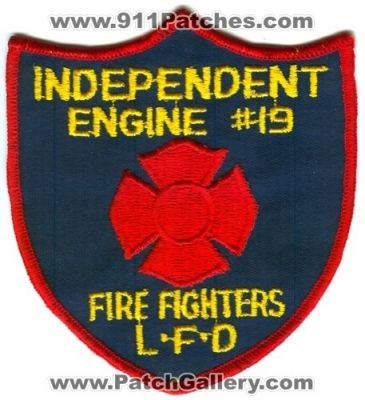 Louisville Fire Department FireFighters Independent Engine 19 (Kentucky)
Scan By: PatchGallery.com
Keywords: number #19 firefighters lfd