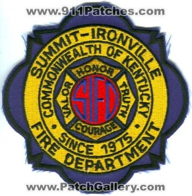 Summit Ironville Fire Department (Kentucky)
Scan By: PatchGallery.com
Keywords: sifd