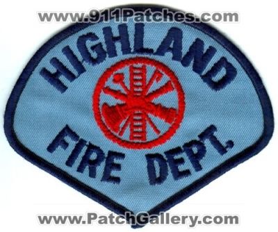 Highland Fire Department (Indiana)
Scan By: PatchGallery.com
Keywords: dept.