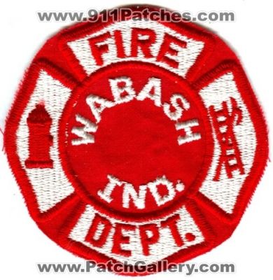 Wabash Fire Department (Indiana)
Scan By: PatchGallery.com
Keywords: dept. ind.