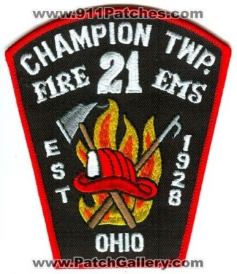 Champion Township Fire EMS 21 (Ohio)
Scan By: PatchGallery.com
Keywords: twp.