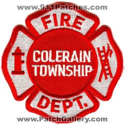Colerain Township Fire Department Patch (Ohio)
Scan By: PatchGallery.com
Keywords: twp. dept.