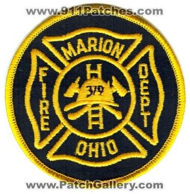 Marion Fire Department (Ohio)
Scan By: PatchGallery.com
Keywords: dept 379