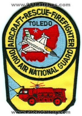 Ohio Air National Guard Fire Department Toledo (Ohio)
Scan By: PatchGallery.com
Keywords: ang dept. arff aircraft airport rescue firefighter firefighting cfr crash usaf military