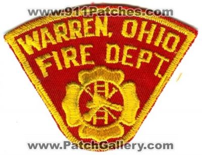 Warren Fire Department (Ohio)
Scan By: PatchGallery.com
Keywords: dept.