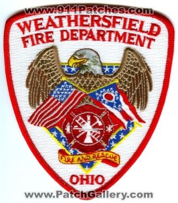 Weathersfield Fire Department Patch (Ohio)
Scan By: PatchGallery.com
Keywords: and rescue dept.