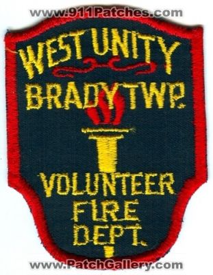 West Unity Volunteer Fire Department (Ohio)
Scan By: PatchGallery.com
Keywords: dept. brady twp. township