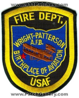 Wright Patterson Air Force Base Fire Department (Ohio)
Scan By: PatchGallery.com
Keywords: a.f.b. afb usaf dept. military birthplace of aviation