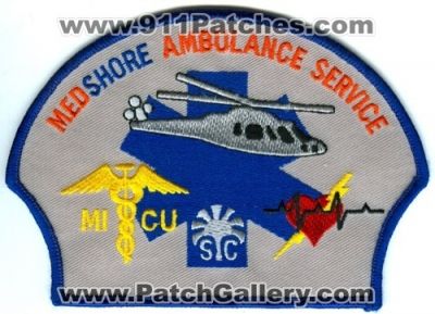 MedShore Ambulance Service (South Carolina)
Scan By: PatchGallery.com
Keywords: ems air medical helicopter sc micu