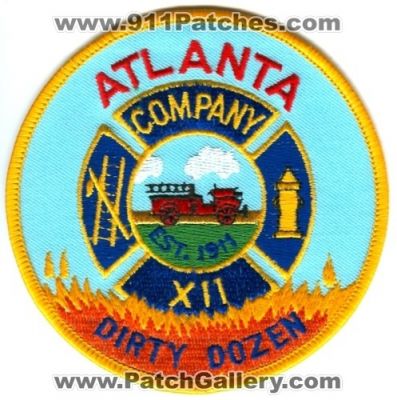 Atlanta Fire Company 12 Patch (Georgia)
[b]Scan From: Our Collection[/b]
Keywords: xii