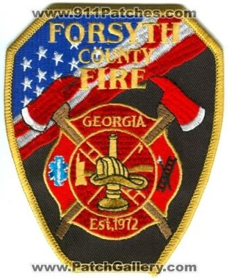 Forsyth County Fire Patch (Georgia)
[b]Scan From: Our Collection[/b]
