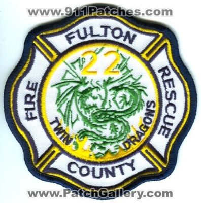 Fulton County Fire Department Company 22 (Georgia)
Scan By: PatchGallery.com
Keywords: co. dept. fcfd station rescue twin dragons