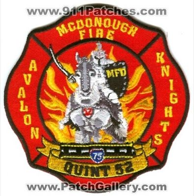 McDonough Fire Department Quint 52 (Georgia)
Scan By: PatchGallery.com
Keywords: mfd dept.