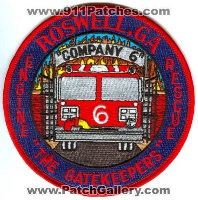 Roswell Fire Company 6 (Georgia)
Scan By: PatchGallery.com
Keywords: ga engine rescue