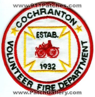 Cochranton Volunteer Fire Department (Pennsylvania)
Scan By: PatchGallery.com
