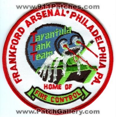 Frankford Arsenal Fire Control US Army Military Patch (Pennsylvania)
Scan By: PatchGallery.com
Keywords: department dept. united states philadelphia pa. home of tarantula tank team ttt