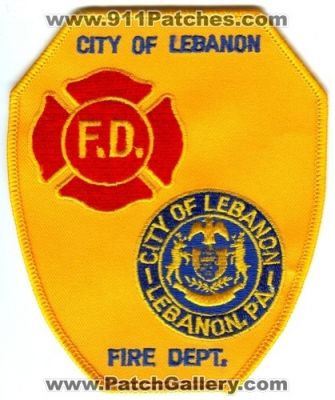 Lebanon Fire Department (Pennsylvania)
Scan By: PatchGallery.com
Keywords: city of f.d. dept. pa