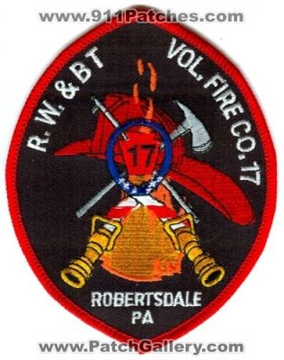 Robertsdale Wood and Broadtop Volunteer Fire Company 17 (Pennsylvania)
Scan By: PatchGallery.com
Keywords: r.w.&bt vol. co. robertsdale pa