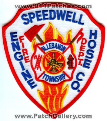 Speedwell Fire Department Engine Hose Company (Pennsylvania)
Scan By: PatchGallery.com
Keywords: dept. co. w. west lebanon township