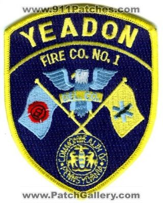 Yeadon Fire Company Number 1 (Pennsylvania)
Scan By: PatchGallery.com
Keywords: co. no.